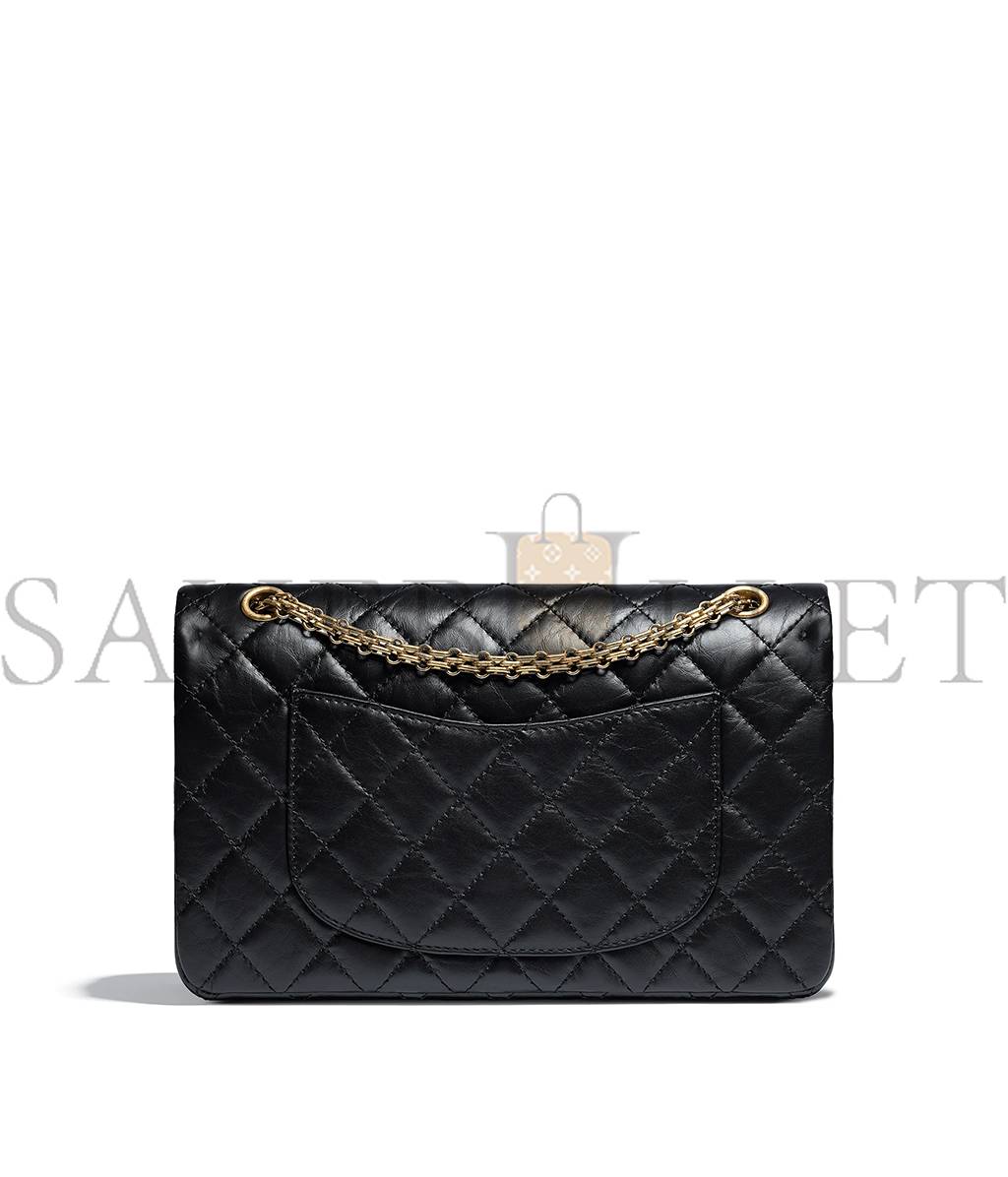 Ch*el large 2.55 handbag gold hardware a37587 y04634 c3906 (19.5*28*7.5cm)